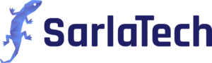 sarlatech Logo complet Bleu bleu