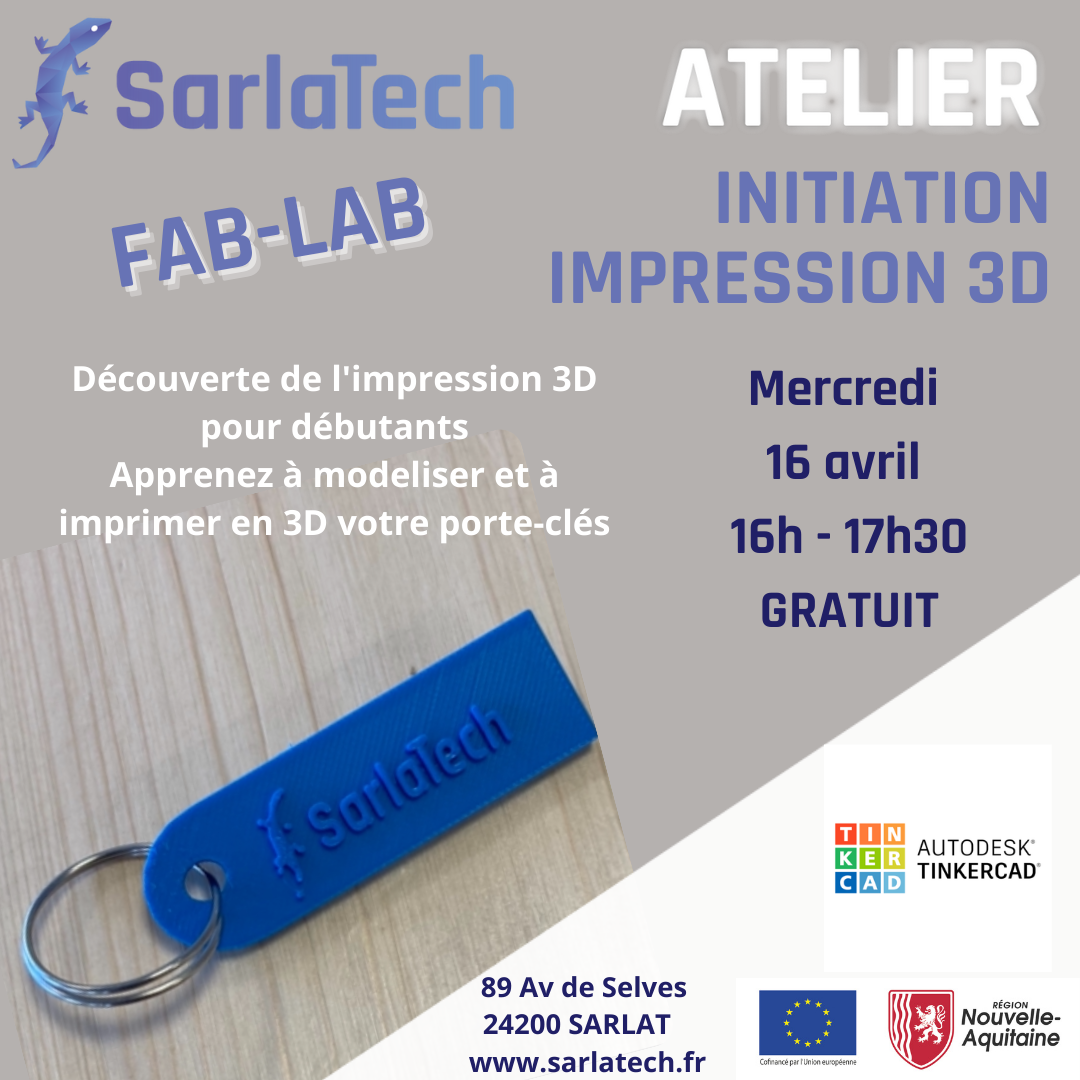 ATELIER DECOUVERTE 3D+Porte Clés
