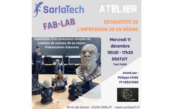 ATELIER DECOUVERTE 3D RESINE PAYSAGE